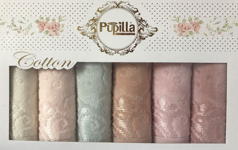 Набір 6 кухонних рушників Pupilla M3225 30х50см, велюр