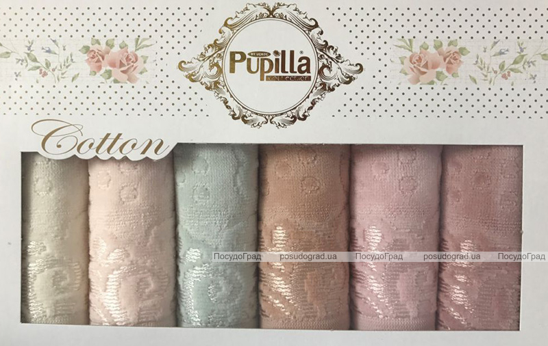 Набор 6 кухонных полотенец Pupilla M3225 30х50см, велюр