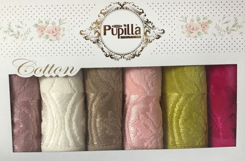 Набір 6 кухонних рушників Pupilla M3226 30х50см, велюр