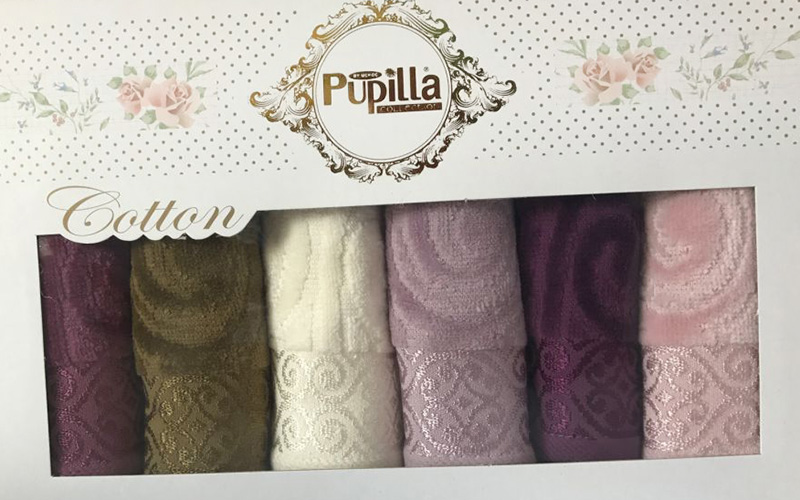 Набір 6 кухонних рушників Pupilla M3227 30х50см, велюр