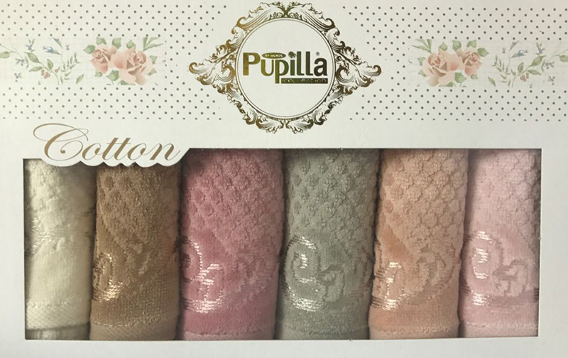 Набір 6 кухонних рушників Pupilla M3229 30х50см, велюр