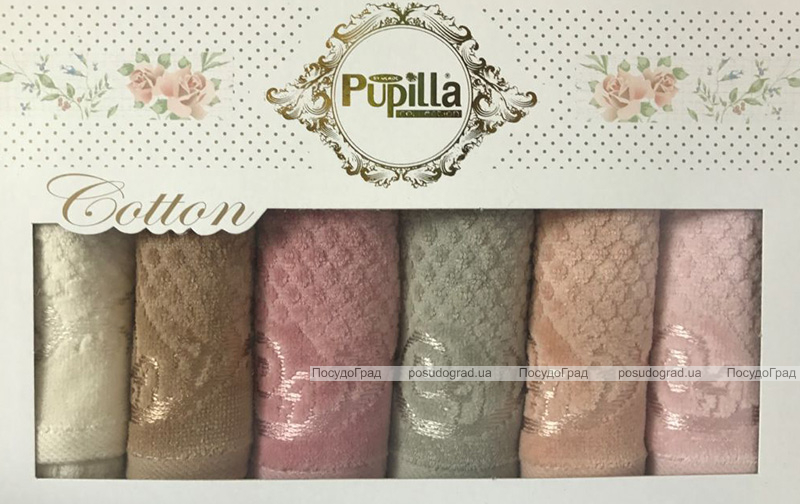 Набір 6 кухонних рушників Pupilla M3229 30х50см, велюр