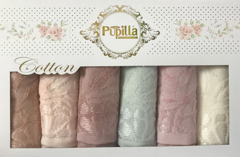 Набір 6 кухонних рушників Pupilla M3235 30х50см, велюр