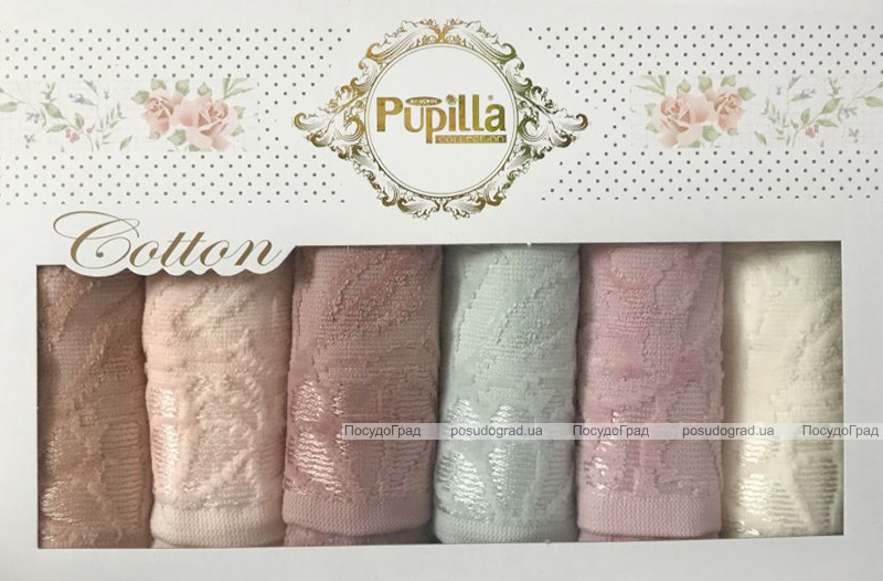 Набор 6 кухонных полотенец Pupilla M3235 30х50см, велюр