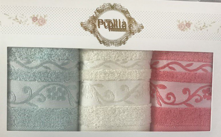 Набір 3 кухонних рушника Pupilla M3303 30х50см, бамбук