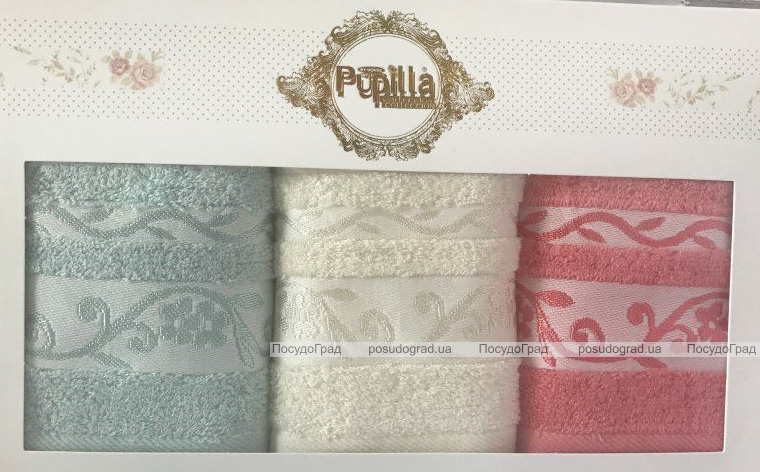 Набір 3 кухонних рушника Pupilla M3303 30х50см, бамбук