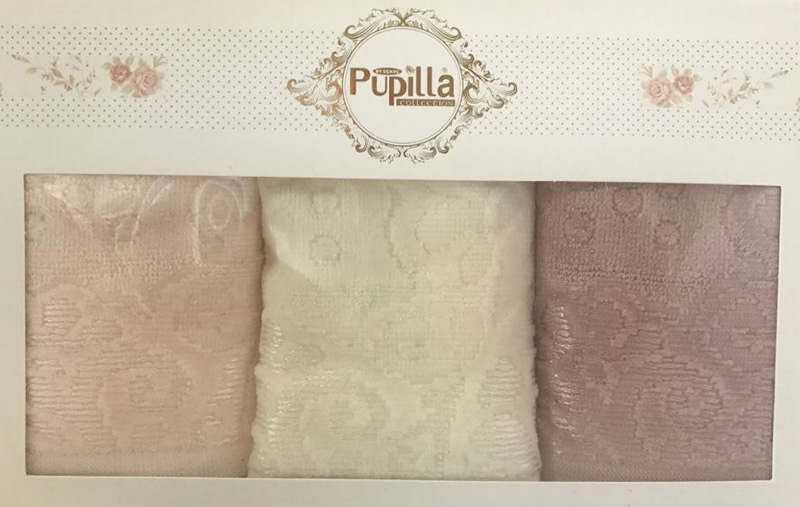 Набір 3 кухонних рушника Pupilla M3309 30х50см, велюр