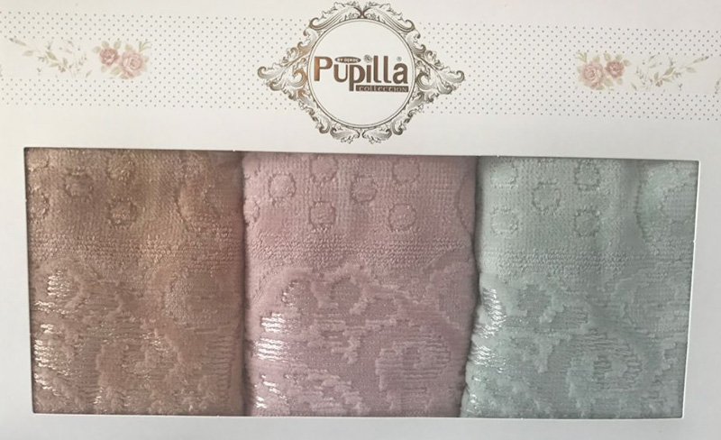 Набір 3 кухонних рушника Pupilla M3310 30х50см, велюр