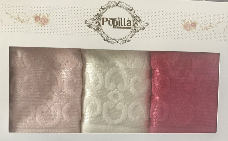 Набір 3 кухонних рушника Pupilla M3315 30х50см, велюр