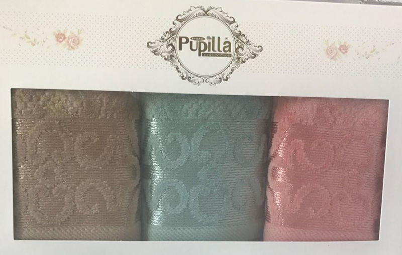 Набір 3 кухонних рушника Pupilla M3316 30х50см, велюр