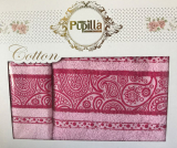 Набор 2 полотенец Pupilla (50х90 и 70х140см) розовые, махра