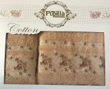 Набор 2 полотенец Pupilla (50х90 и 70х140см) горчичные, махра