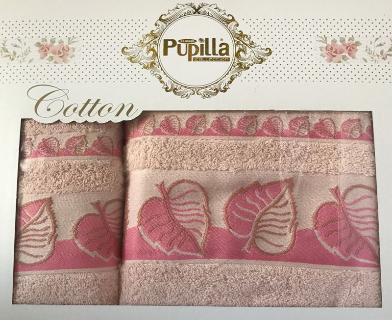 Набір 2 рушників Pupilla (50х90 та 70х140см) лілові, махра