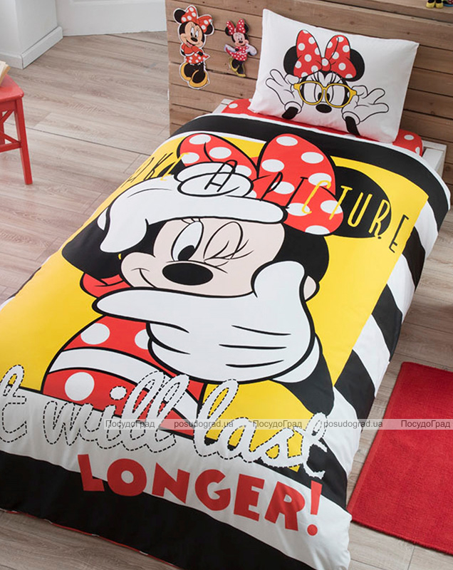 Детское постельное белье TAC Disney Minnie Mouse полуторный, ранфорс