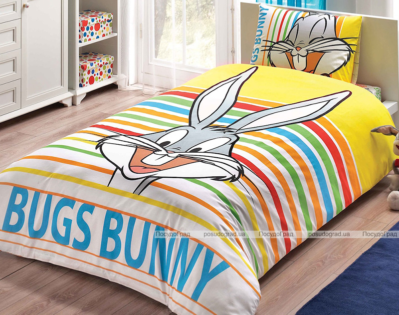 Дитяча постільна білизна TAC Disney Bugs Bunny полуторний, ранфорс