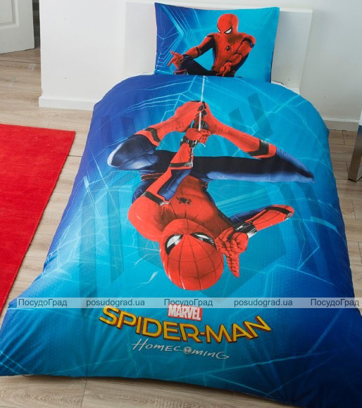 Детское постельное белье TAC Disney Spider-Man полуторный, ранфорс