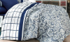 Ковдра Nazenin Blue Petal 195х215см, з силіконовим наповнювачем
