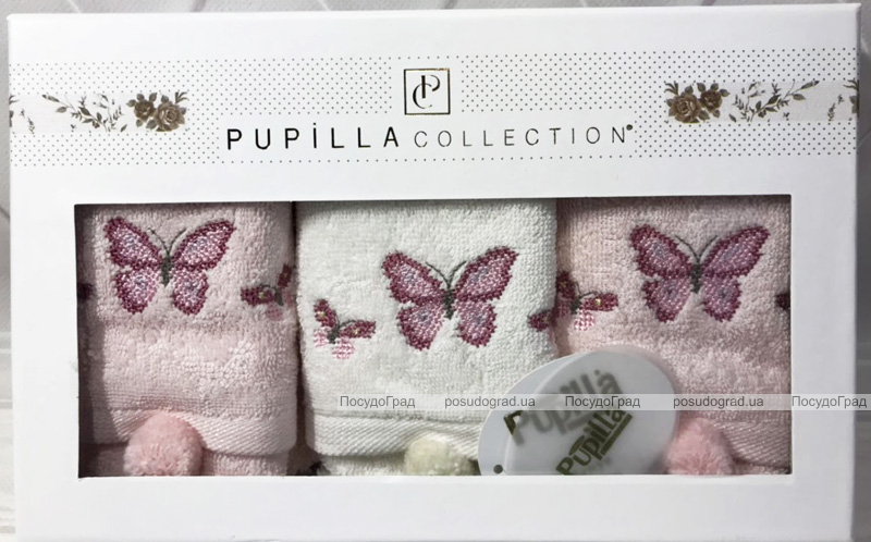 Набір 3 кухонних рушника Pupilla Bamboo «Butterfly-ІІ» 30х50см