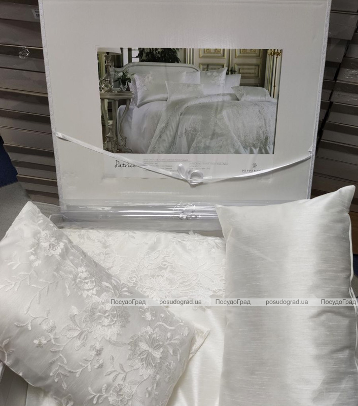 Покрывало Pepper Home Patrica Krem 270х260см с наволочками и декоративными подушками, сатин
