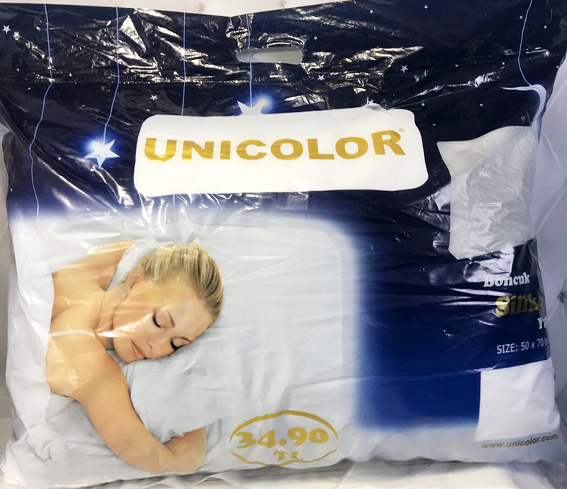 Подушка Unicolor 50х70см с силиконовым наполнителем