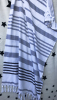 Рушник пляжний Art of Sultana Grey Stripes 90х170см