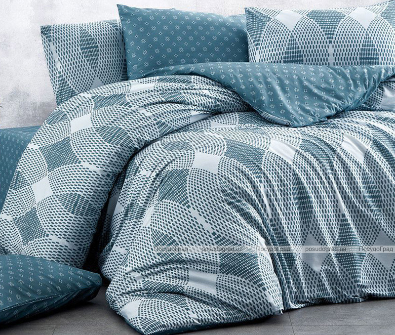 Комплект постільної білизни Nazenin Zanon Indigo (євро), ранфорс