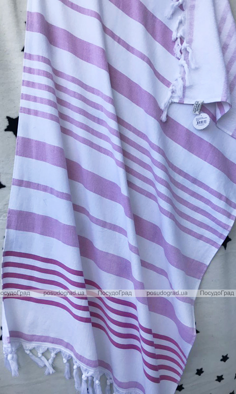 Рушник пляжний Art of Sultana Pink Stripes 90х170см