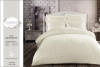 Комплект постільної білизни Gardine's Bukle Krem (Євро), жаккард
