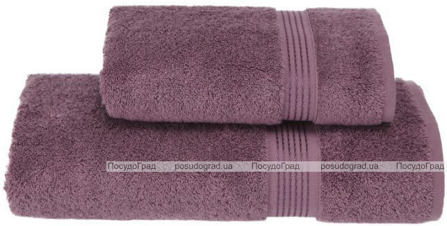 Набір рушників Soft Cotton «Lana Kirmizi» Violet банний 75х150см і лицьовий 50х90см, бавовна