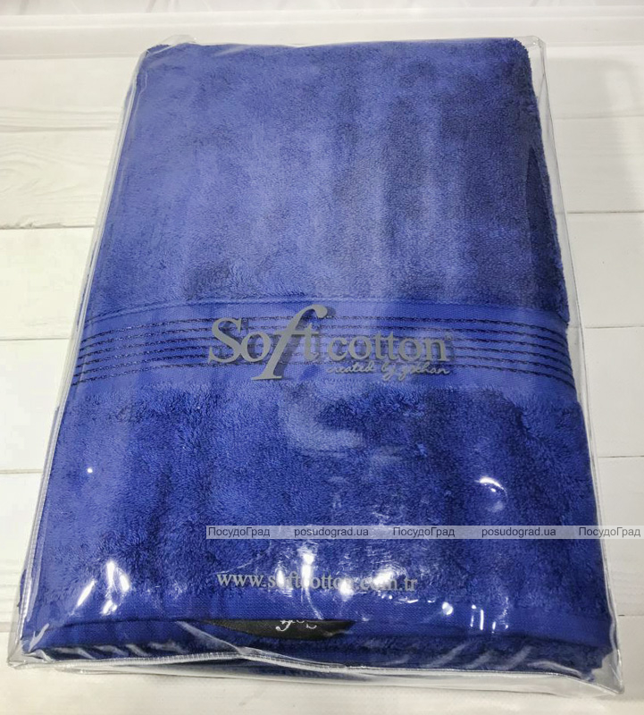 Набір рушників Soft Cotton «Lana Kirmizi» Sapphir банний 75х150см і лицьовий 50х90см, бавовна