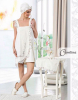 Жіночий комплект Just Home Delicate для сауни: сарафан, шапочка, тапочки