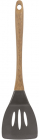 Лопатка силіконова Bergner San Ignacio Green 33x7.9см з дерев'яною ручкою, сірий