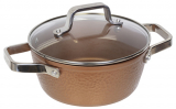 Каструля Bergner San Ignacio Origen 2.4л, Ø20x8.3см, мідний