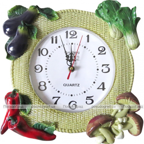 Часы настенные "Vegetables and mushrooms"