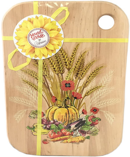 Дошка обробна Hand Made "Колоски" 20х30см, дерев'яна