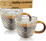 Набір 4 чашки "Waffle" 250мл скляні
