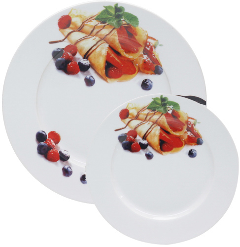 Набір тарілок для млинців Pancakes Ягоди, блюдо Ø27см і 6 тарілок Ø20см