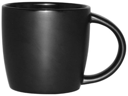 Кружка керамическая Black Style 280мл черная