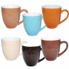 Набір 6 кухлів Coloured Ceramics Branch 440мл