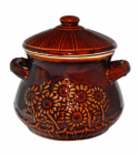 Супник Соняшник "Яскрава кераміка" 3,8л з кришкою