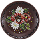 Блюдце "Добра глина" Маки, Ø14.5см