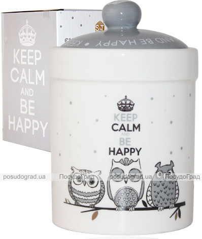 Банка керамическая Be Happy «Совушки» 990мл