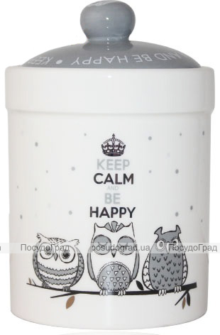 Банка керамическая Be Happy «Совушки» 990мл