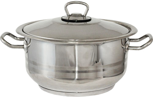 Каструля Hascevher Gastro 4.5л зі сталевою кришкою