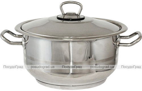 Каструля Hascevher Gastro 4.5л зі сталевою кришкою
