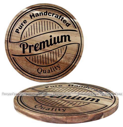 Доска разделочная "Pure Handcrafted" Ø20см акация