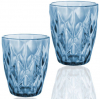 Набір 6 склянок Elodia Грані 280мл, кобальтове скло