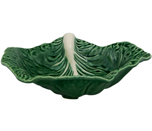 Блюдо сервировочное Bordallo Pinheiro Cabbage 35x25см Зеленое