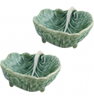 Набір 6 салатників Bordallo Pinheiro Cabbage 9x7.5см Зелені