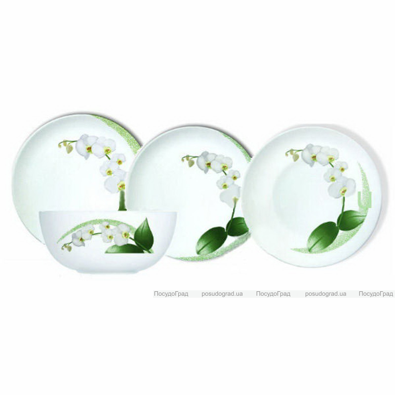Столовий сервіз Luminarc White Orchid на 6 персон 19 предметів